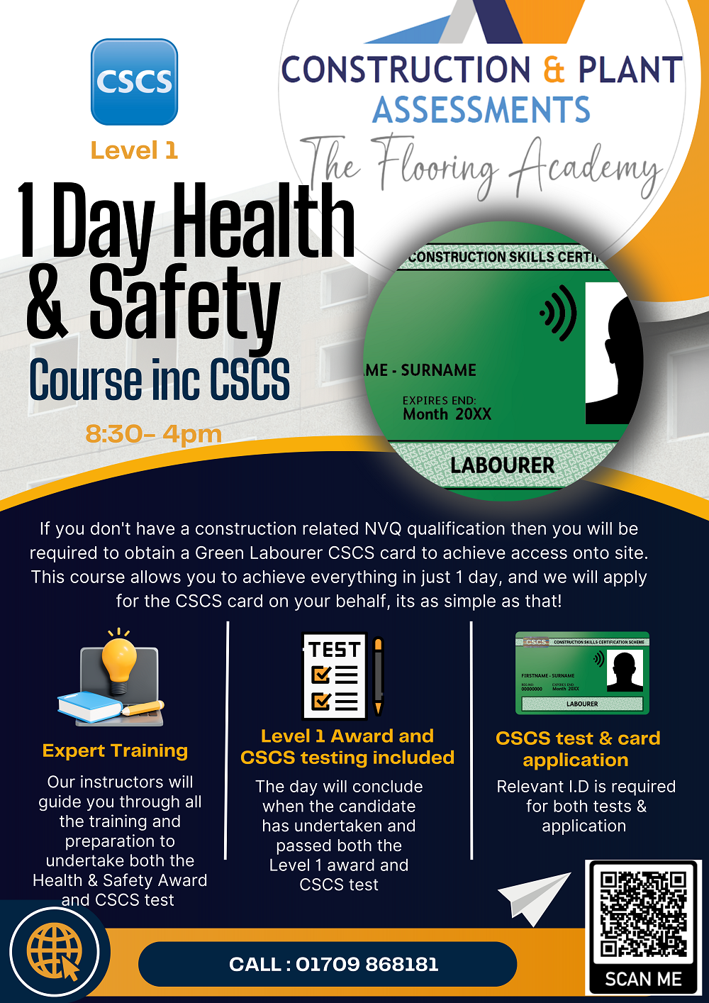 Level 1 Award in Health and Safety in a Construction Environment